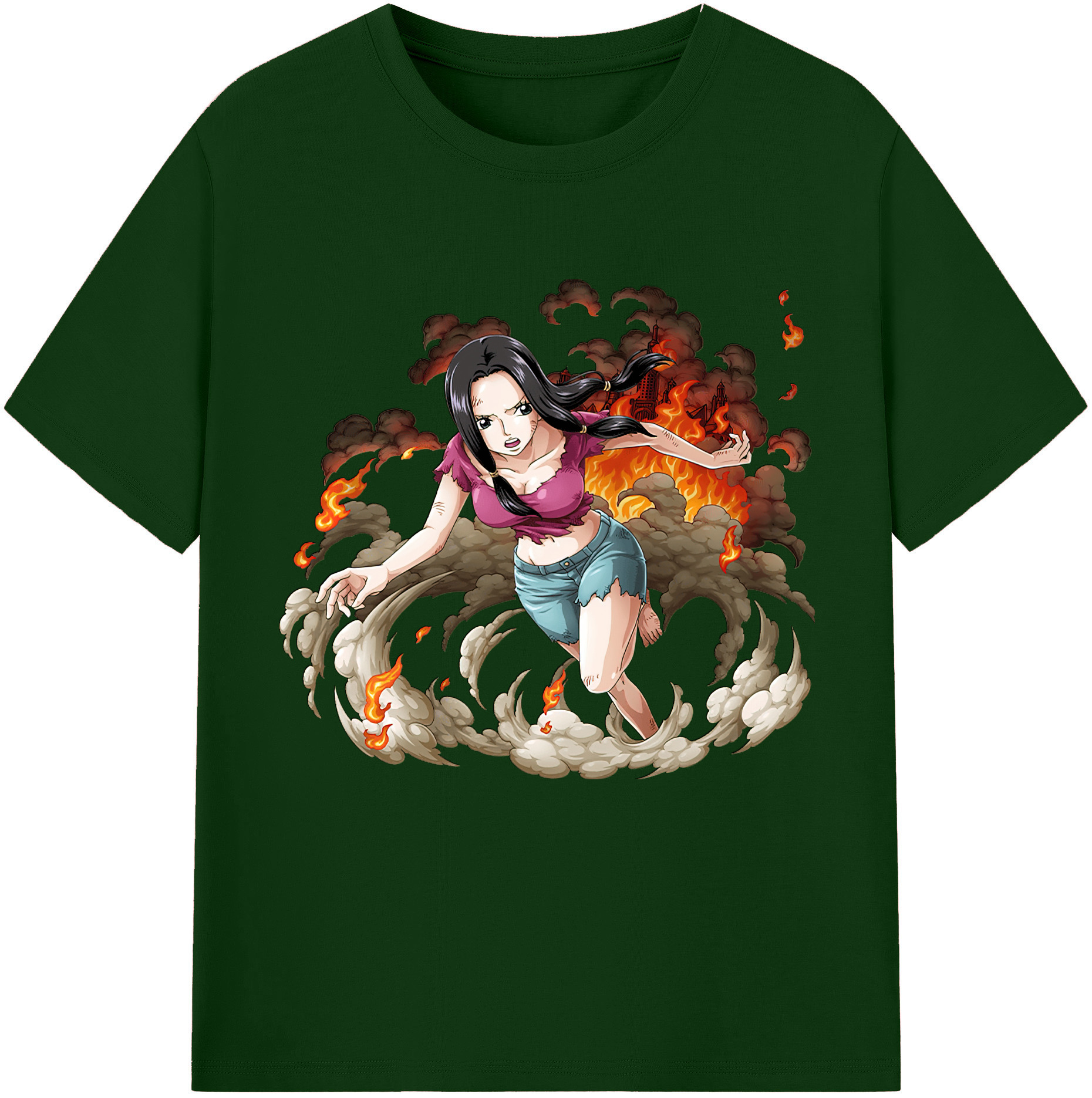 ワンピース ニコ・ロビン ONE PIECE Nico Robin 綿100％半袖Tシャツ（フロントプリント）